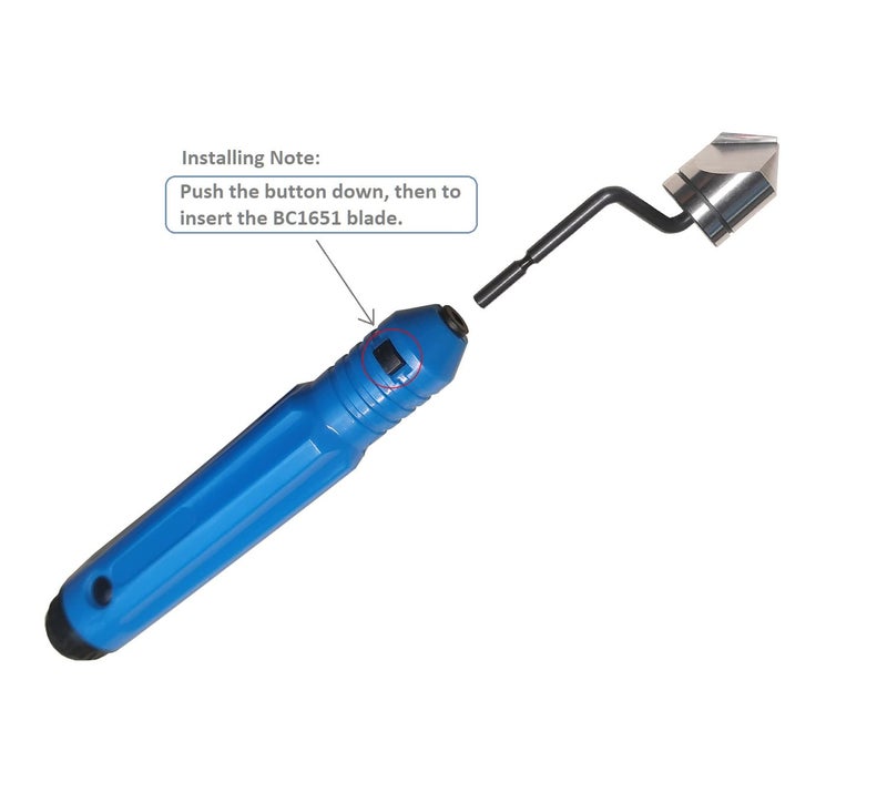Eliphs BC1651 Countersink Inner Hole Chamfer Repair Reamer Tool Burr Remover Hand Reamer for Metal Steel Aluminum Copper Brass Wood and Plastic - Image 4